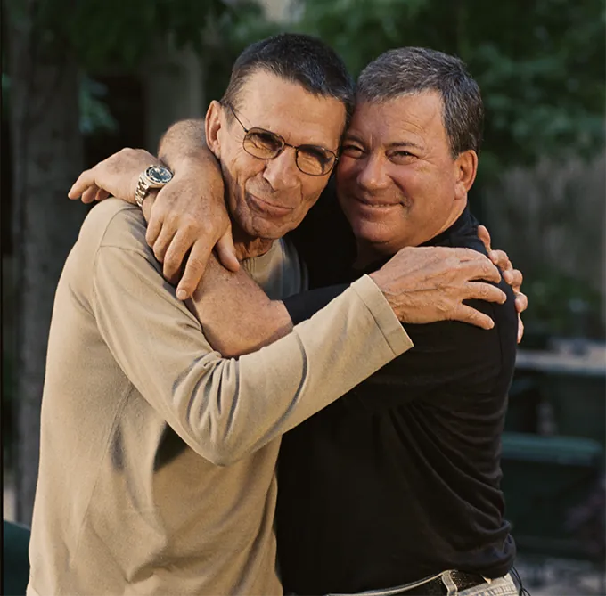 Foto pessoal divulgada por Shatner sete anos após a morte de Leonard Nimoy.