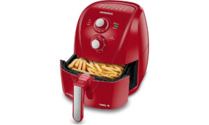 Air Fryer vermelha com mais de R$ 200 off na Amazon