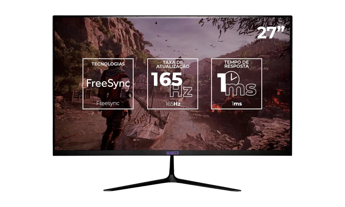 Esta é para os gamers: monitor Pichau com R$ 900 off