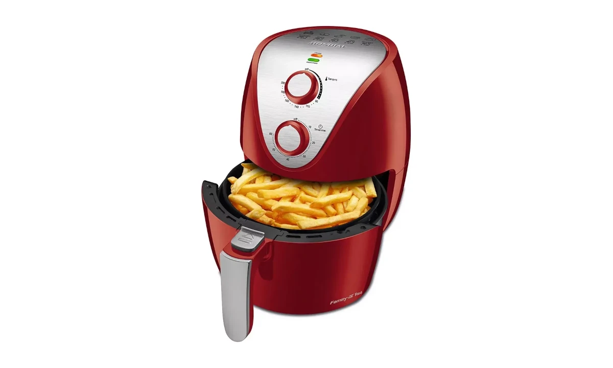 Mais estilo para sua cozinha: Air Fryer vermelha agora por menos de R$ 400